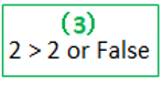 2 > 2 or False